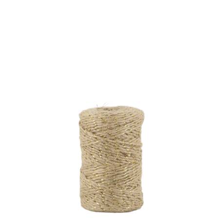 Jute Ribbon w. gold thread
