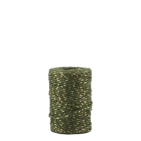 Jute Ribbon w. gold thread
