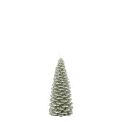 Candle Christmas tree w. glitter