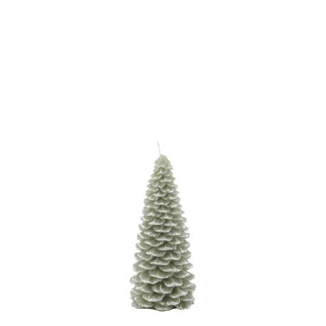 Candle Christmas tree w. glitter