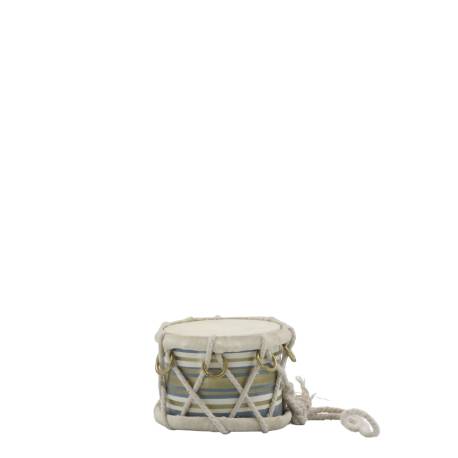 Vintage Drum w. leather handmade