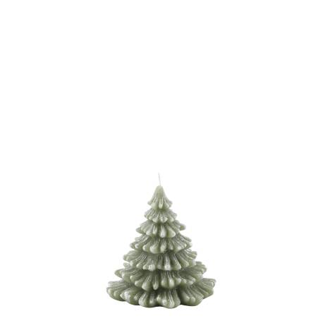 Candle Christmas tree w. glitter