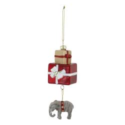 Christmas Bauble presents w. elephant