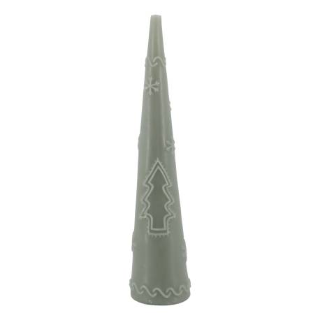 Pillar Candle cone w. pattern