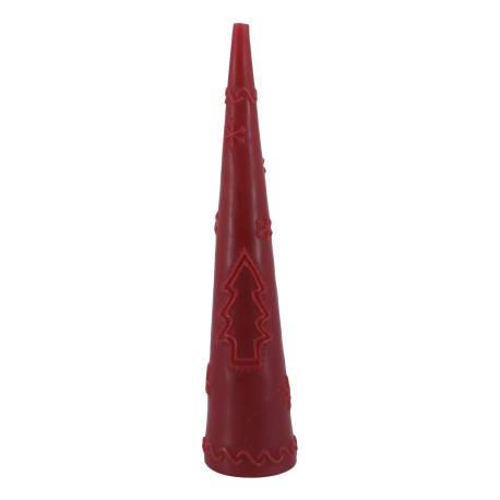 Pillar Candle cone w. pattern