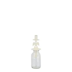 Bottle w. candleholder angel