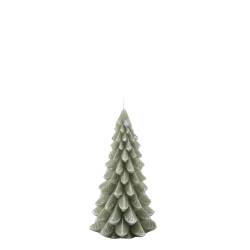 Candle Christmas tree w. glitter