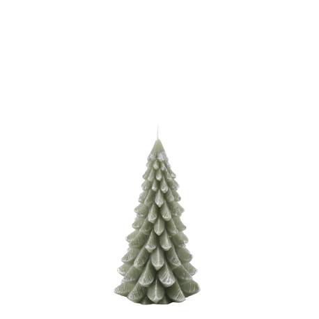Candle Christmas tree w. glitter
