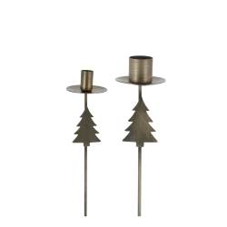 Spear w. Christmas trees set of 2