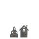 Candlestick houses set of 2