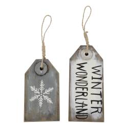 Vintage Signs for hanging set of 2