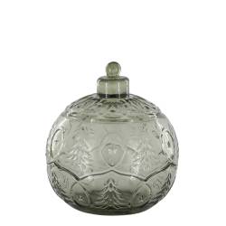Bowl w. lid Christmas bauble