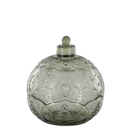 Bowl w. lid Christmas bauble
