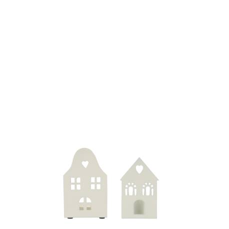 Candlestick houses set of 2
