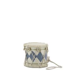 Vintage Drum w. leather handmade