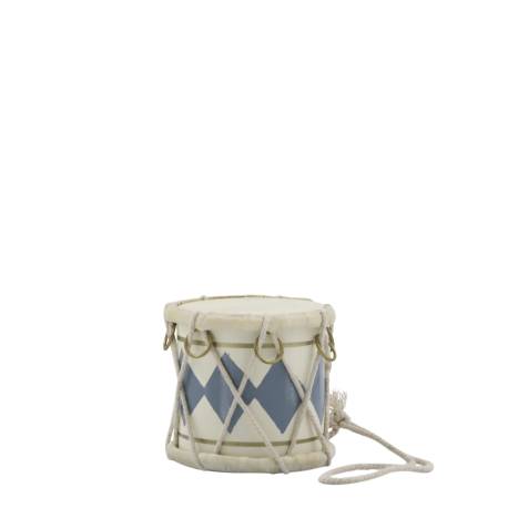 Vintage Drum w. leather handmade