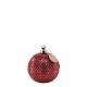 Candle Christmas bauble w. pattern