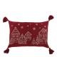 Aix Pillowcase w. tassels & houses