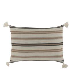 Aix Pillowcase w. tassels & stripes