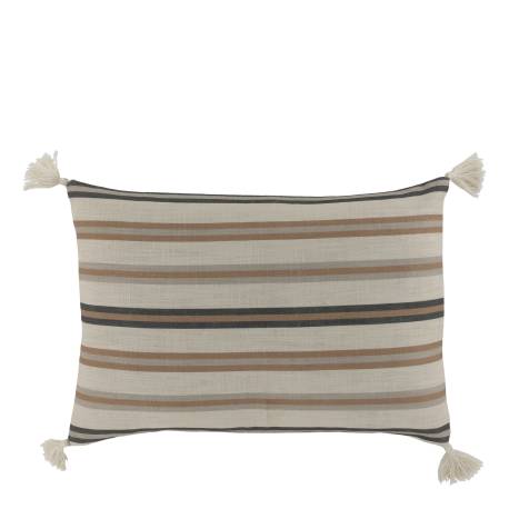 Aix Pillowcase w. tassels & stripes