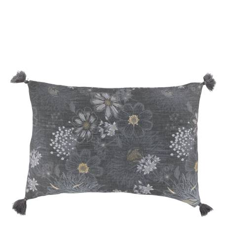 Aix Pillowcase w. tassels & flower pattern