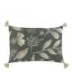 Aix Pillowcase w. tassels & leaf pattern
