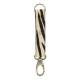 Keychain in leather w. zebra print