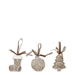 Noël Ornament set of 3