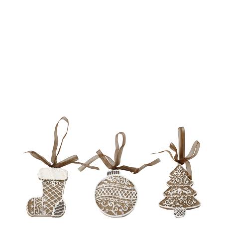 Noël Ornament set of 3