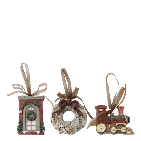 Noël Ornament set of 3