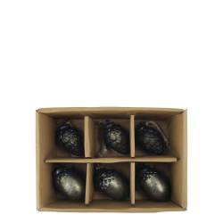Christmas Baubles in box set of 6