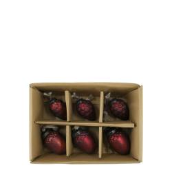 Christmas Baubles in box set of 6