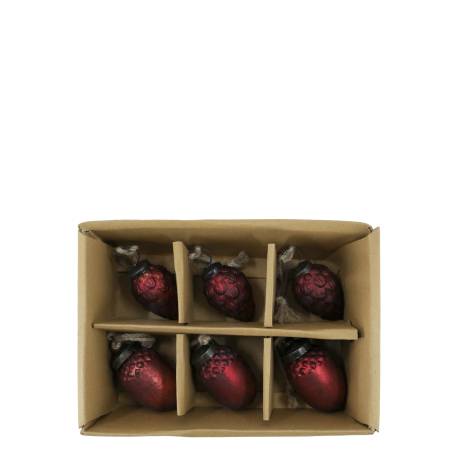 Christmas Baubles in box set of 6