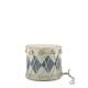 Vintage Drum w. leather handmade