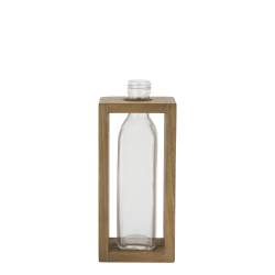 Bottle w. wooden holder