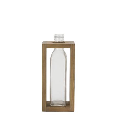 Bottle w. wooden holder