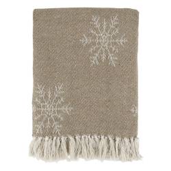 Aix Throw of surplus yarn w. ice crystals