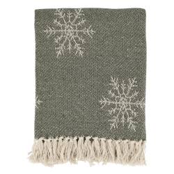 Aix Throw of surplus yarn w. ice crystals