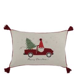 Aix Pillowcase w. tassels & Christmas motif