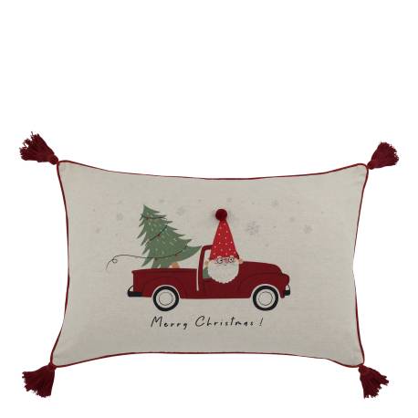 Aix Pillowcase w. tassels & Christmas motif