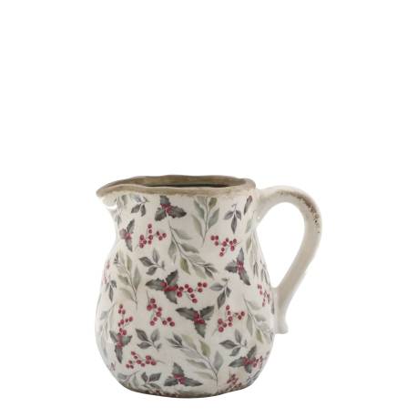 Jug w. leaves & berry motif