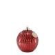 Candle Christmas bauble w. pattern