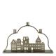 Candlestick w. houses