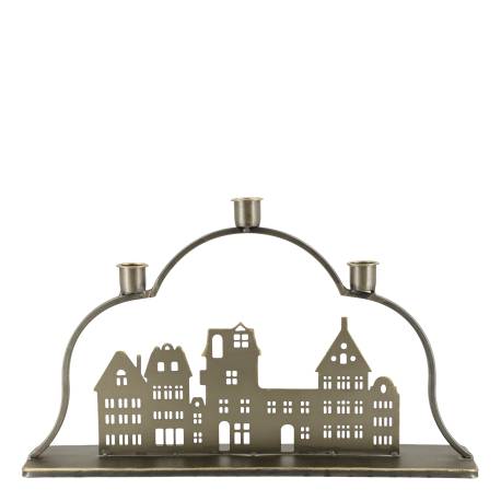 Candlestick w. houses