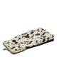 Pouch in leather w. cow print