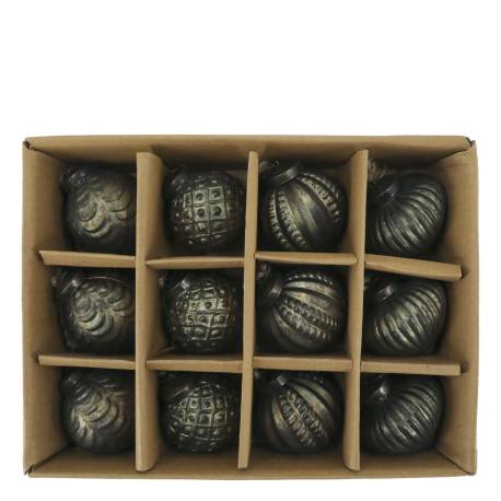 Christmas Baubles in box set of 12