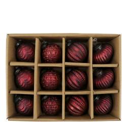 Christmas Baubles in box set of 12