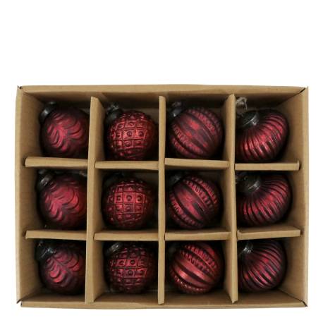 Christmas Baubles in box set of 12
