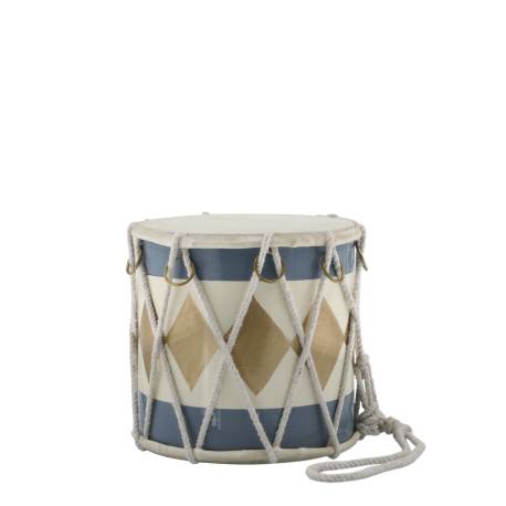 Vintage Drum w. leather handmade