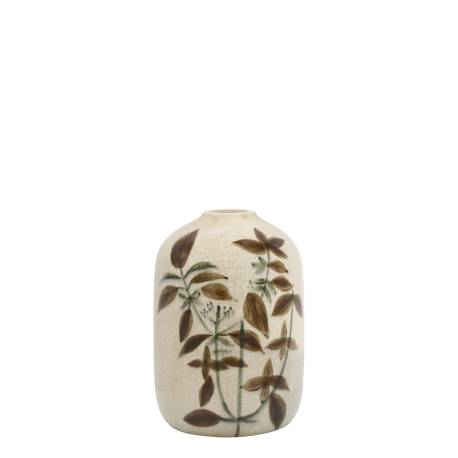 Vase w. floral motif